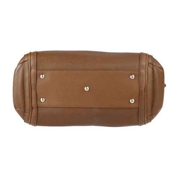 GUCCI Brown Leather Bamboo Shoulder Bag - Picture 4 of 10